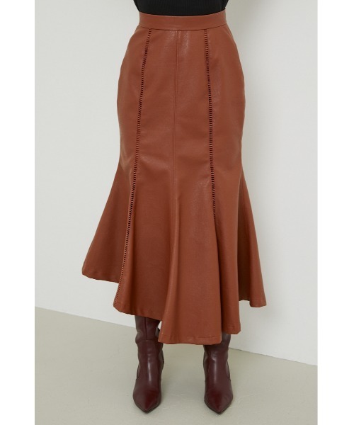 rienda（リエンダ）の「フェイクレザーマーメイドヘムスカート（スカート・レディース・ブラック/グリーン/キャメル・SMALL/MEDIUM）」の22枚目の写真