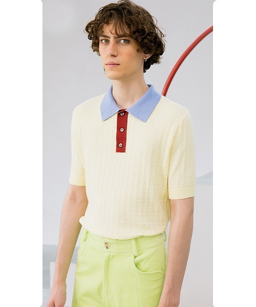 【MIX SEVEN】Multi Color Summer Knit Polo MX21S19