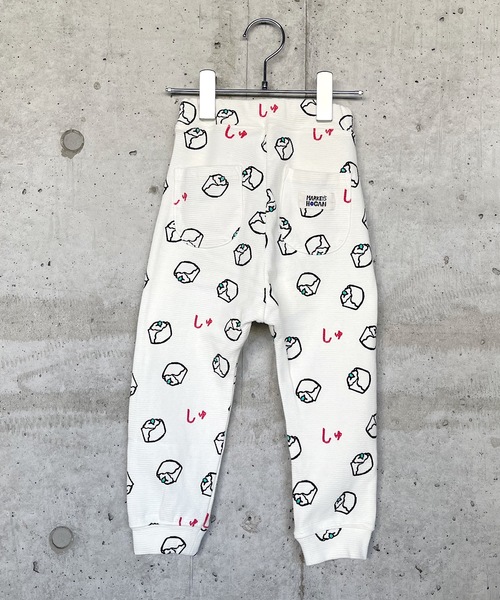 HOGAN RANCH WEAR（ホーガンランチウエア）の「ソウガラサルエルロングパンツ（H-6722/80～120cm）（その他パンツ・キッズ・キャメル/オフホワイト/サンドベージュ/ライトブルー/ストライプ/マルチ/アイボリー/ベージュ/キナリ・80/90/95/100/110/120）」の2枚目の写真