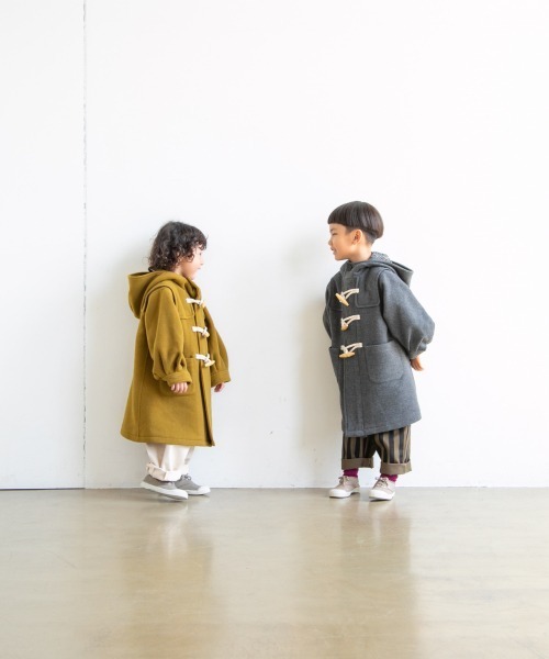 LOWRYS FARM（ローリーズファーム）の「Ｗフェイスダッフルコート　944845（ダッフルコート・キッズ・グレー/ブラウン/カーキ/イエロー・110cm/120cm/130cm）」の5枚目の写真