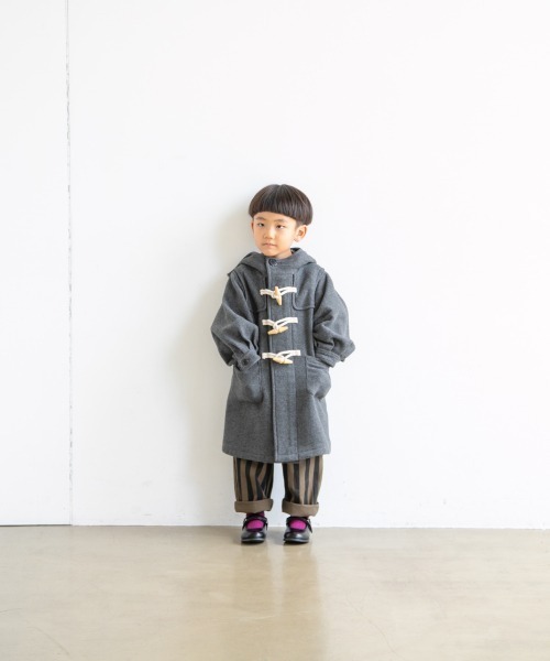 LOWRYS FARM（ローリーズファーム）の「Ｗフェイスダッフルコート　944845（ダッフルコート・キッズ・グレー/ブラウン/カーキ/イエロー・110cm/120cm/130cm）」の7枚目の写真