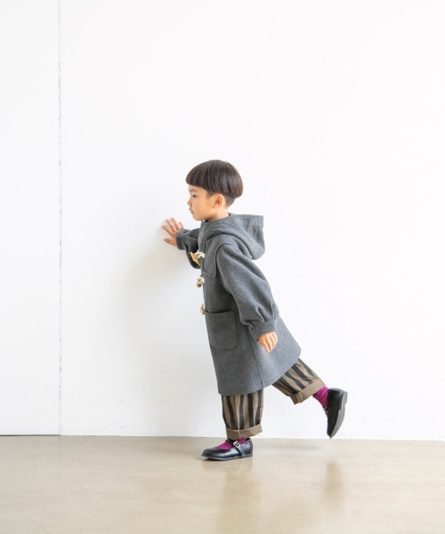 LOWRYS FARM（ローリーズファーム）の「Ｗフェイスダッフルコート　944845（ダッフルコート・キッズ・グレー/ブラウン/カーキ/イエロー・110cm/120cm/130cm）」の8枚目の写真