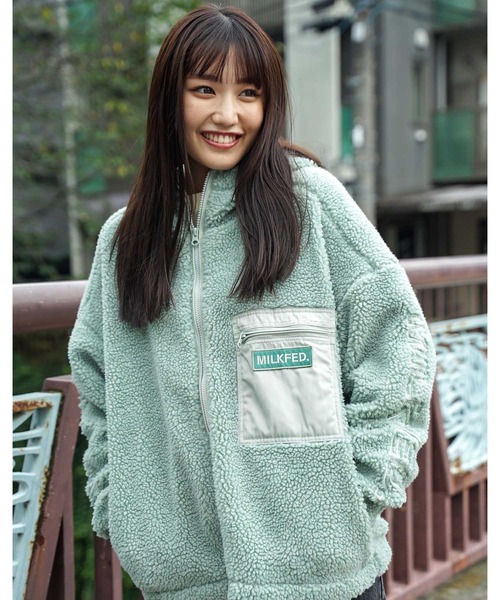 MILKFED.（ミルクフェド）の「SLEEVE LOGO HOODED JACKET