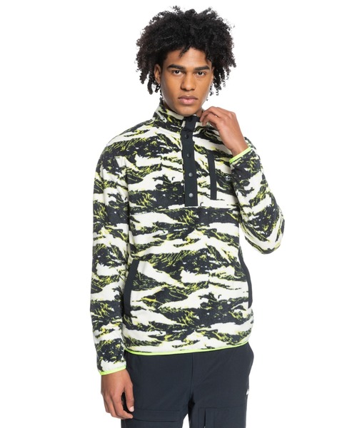 Quiksilver(クイックシルバー)の「NO DESTINATION 2 HAL/クイックシルバープルオーバーフリース(その他トップス・メンズ・ホワイト/ブラック/ネイビー・MEDIUM/LARGE/SMALL)」の1枚目の写真