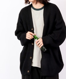 Revo. | 【Revo. Select】畦編み 5G ルーズニットカーディガン(カーディガン/ボレロ)
