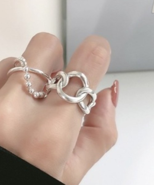 SETUP7（セットアップセブン）の「【SETUP7】フリーサイズカスタムリング KNF（リング・レディース・シルバー・FREE）」の2枚目の写真