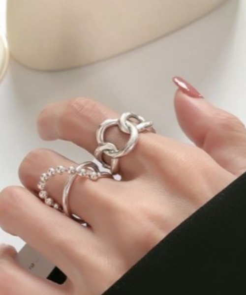 SETUP7（セットアップセブン）の「【SETUP7】フリーサイズカスタムリング KNF（リング・レディース・シルバー・FREE）」の3枚目の写真