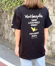 Mark Gonzales | MARK GONZALES/マークゴンザレス　イラストプリント×サガラ刺繍 BIG TEE "WORLD TOUR"(Tシャツ/カットソー)
