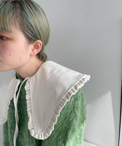 SANSeLF(サンセルフ)の「マルチデザイン付け襟 sana21a007【SANSeLF】(付け襟・レディース・ホワイト/ブラック/ブルー/ホワイト系その他/ブラック系その他/ブラック系その他2/ブラック系その他3/ブラック系その他4/パープル/オレンジ/ホワイト系その他2・FREE)」の1枚目の写真