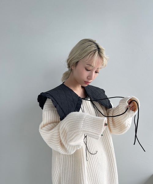 SANSeLF(サンセルフ)の「マルチデザイン付け襟 sana21a007【SANSeLF】(付け襟・レディース・ホワイト/ブラック/ブルー/ホワイト系その他/ブラック系その他/ブラック系その他2/ブラック系その他3/ブラック系その他4/パープル/オレンジ/ホワイト系その他2・FREE)」の21枚目の写真