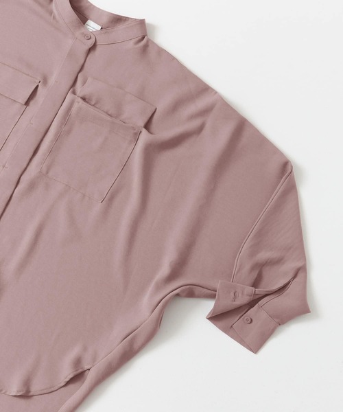 URBAN RESEARCH DOORS（アーバンリサーチドアーズ）の「ジョーゼットドルマンシャツ（シャツ/ブラウス・レディース・チャコールグレー/グレー/ピンクベージュ・ONE）」の11枚目の写真