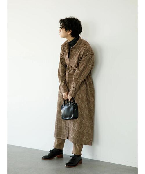 セール Tr先染めチェック微起毛aラインワンピース羽織 ワンピース Koe コエ のファッション通販 Zozotown