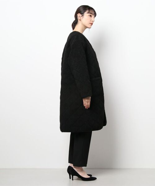 HONEYSUCKLE ROSE（ハニーサックルローズ）の「【HONEYSUCKLE ROSE】リバーシブルキルトコート（その他アウター・レディース・オフホワイト/ブラック・M/L）」の6枚目の写真