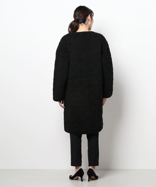 HONEYSUCKLE ROSE（ハニーサックルローズ）の「【HONEYSUCKLE ROSE】リバーシブルキルトコート（その他アウター・レディース・オフホワイト/ブラック・M/L）」の3枚目の写真