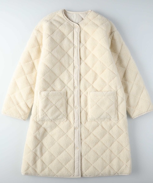 HONEYSUCKLE ROSE（ハニーサックルローズ）の「【HONEYSUCKLE ROSE】リバーシブルキルトコート（その他アウター・レディース・オフホワイト/ブラック・M/L）」の17枚目の写真