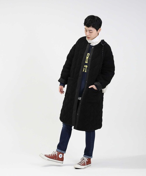 HONEYSUCKLE ROSE（ハニーサックルローズ）の「【HONEYSUCKLE ROSE】リバーシブルキルトコート（その他アウター・レディース・オフホワイト/ブラック・M/L）」の9枚目の写真