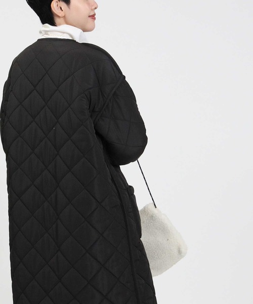 HONEYSUCKLE ROSE（ハニーサックルローズ）の「【HONEYSUCKLE ROSE】リバーシブルキルトコート（その他アウター・レディース・オフホワイト/ブラック・M/L）」の14枚目の写真