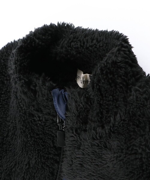 BRANSHES（ブランシェス）の「【やわらか】ボアジャケット（ブルゾン・キッズ・アイボリー/カーキオリーブ/ブラック・130/150/90/110/140/100/120）」の9枚目の写真