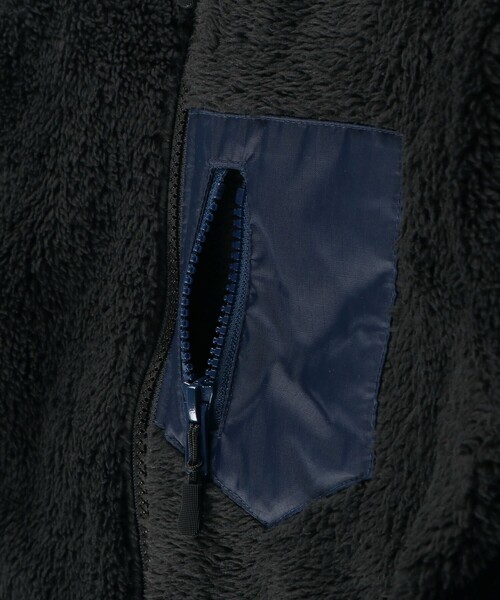 BRANSHES（ブランシェス）の「【やわらか】ボアジャケット（ブルゾン・キッズ・アイボリー/カーキオリーブ/ブラック・130/150/90/110/140/100/120）」の16枚目の写真