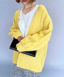 PICCIN | ウール混ガーター編みカーディガン(カーディガン/ボレロ)