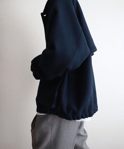 y/m by kitsune（イムバイキツネ）の「2wayオーバーサイズブルゾン（ブルゾン・メンズ・ネイビー/ブラウン・MEDIUM/LARGE）」の16枚目の写真