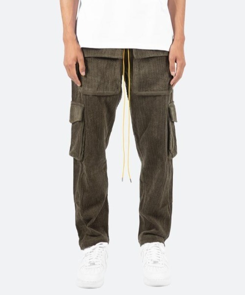 mnml(ミニマル)の「mnml/ミニマル/コーデュロイスナップカーゴパンツ/CorduroySnapCargoPants(21ML-AW593P)(カーゴパンツ・メンズ・ブラック/オリーブ・SMALL/MEDIUM/LARGE/X-LARGE)」の2枚目の写真