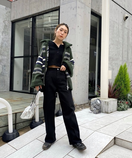 WHO'S WHO gallery（フーズフーギャラリー）の「PTNツイルストレートパンツ（その他パンツ・レディース・ブラック/ネイビー/レッド/ブルー/グリーン・FREE）」の9枚目の写真