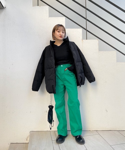 WHO'S WHO gallery（フーズフーギャラリー）の「PTNツイルストレートパンツ（その他パンツ・レディース・ブラック/ネイビー/レッド/ブルー/グリーン・FREE）」の12枚目の写真