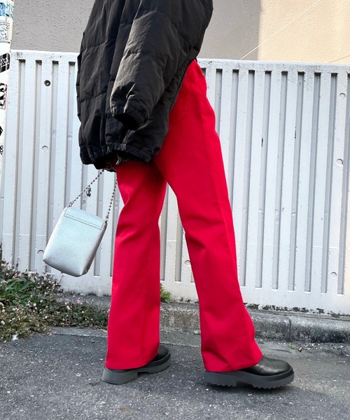 WHO'S WHO gallery（フーズフーギャラリー）の「PTNツイルストレートパンツ（その他パンツ・レディース・ブラック/ネイビー/レッド/ブルー/グリーン・FREE）」の17枚目の写真