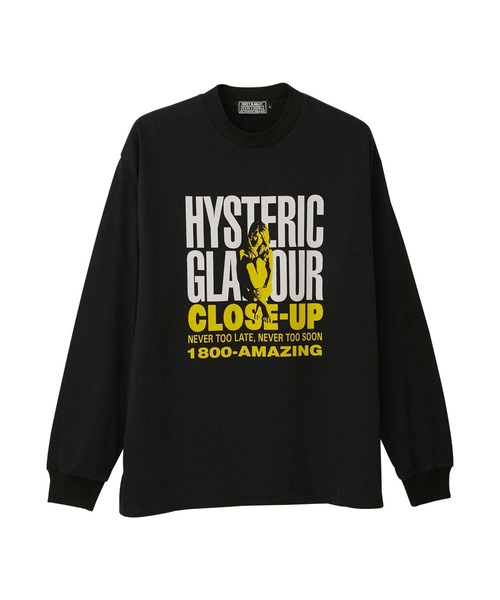 HYSTERIC GLAMOUR(ヒステリックグラマー)の「CLOSE UP Tシャツ(Tシャツ/カットソー・メンズ・ホワイト/ターコイズブルー/ブラック・MEDIUM/LARGE/SMALL/X-LARGE)」の3枚目の写真