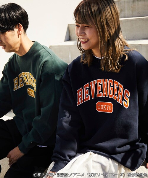 FREAK'S STORE（フリークスストア）の「FREAK'S STORE/フリークスストア 東京リベンジャーズ/クルーネックスウェット（スウェット・メンズ・モスグリーン/ネイビー/グレー/ブラック・SMALL/MEDIUM/LARGE）」の5枚目の写真