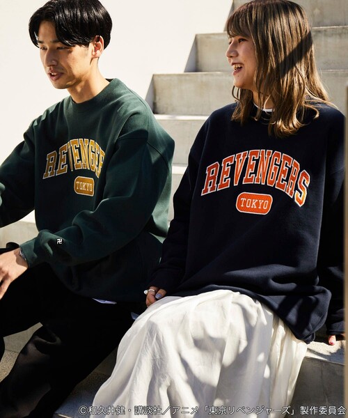 FREAK'S STORE（フリークスストア）の「FREAK'S STORE/フリークスストア 東京リベンジャーズ/クルーネックスウェット（スウェット・メンズ・モスグリーン/ネイビー/グレー/ブラック・SMALL/MEDIUM/LARGE）」の6枚目の写真