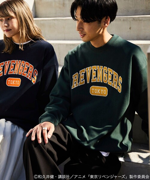 FREAK'S STORE（フリークスストア）の「FREAK'S STORE/フリークスストア 東京リベンジャーズ/クルーネックスウェット（スウェット・メンズ・モスグリーン/ネイビー/グレー/ブラック・SMALL/MEDIUM/LARGE）」の8枚目の写真