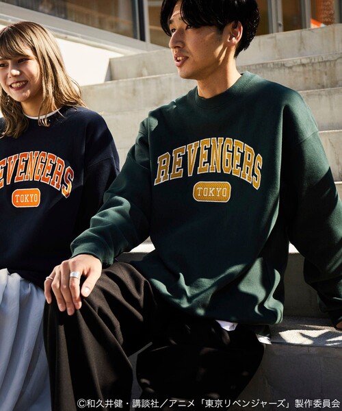 FREAK'S STORE（フリークスストア）の「FREAK'S STORE/フリークスストア 東京リベンジャーズ/クルーネックスウェット（スウェット・メンズ・モスグリーン/ネイビー/グレー/ブラック・SMALL/MEDIUM/LARGE）」の10枚目の写真