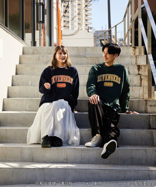 FREAK'S STORE（フリークスストア）の「FREAK'S STORE/フリークスストア 東京リベンジャーズ/クルーネックスウェット（スウェット・メンズ・モスグリーン/ネイビー/グレー/ブラック・SMALL/MEDIUM/LARGE）」の12枚目の写真