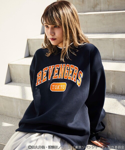 FREAK'S STORE（フリークスストア）の「FREAK'S STORE/フリークスストア 東京リベンジャーズ/クルーネックスウェット（スウェット・メンズ・モスグリーン/ネイビー/グレー/ブラック・SMALL/MEDIUM/LARGE）」の13枚目の写真