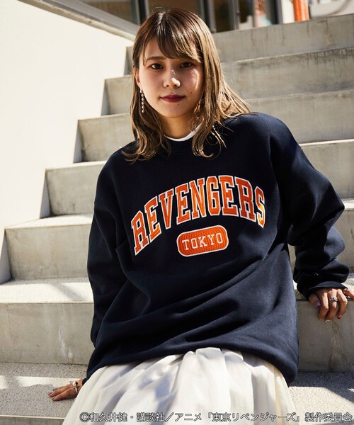 FREAK'S STORE（フリークスストア）の「FREAK'S STORE/フリークスストア 東京リベンジャーズ/クルーネックスウェット（スウェット・メンズ・モスグリーン/ネイビー/グレー/ブラック・SMALL/MEDIUM/LARGE）」の15枚目の写真