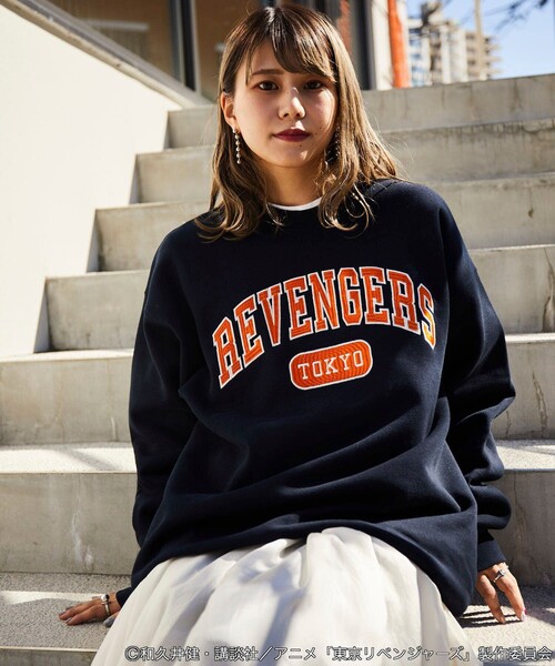 FREAK'S STORE（フリークスストア）の「FREAK'S STORE/フリークスストア 東京リベンジャーズ/クルーネックスウェット（スウェット・メンズ・モスグリーン/ネイビー/グレー/ブラック・SMALL/MEDIUM/LARGE）」の16枚目の写真