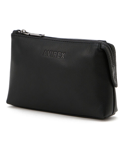 AVIREX(アヴィレックス)の「【直営店限定】COW LEATHER POUCH/ カウレザーポーチ(ポーチ・レディース・ブラック・FREE)」の9枚目の写真
