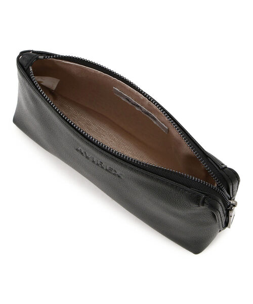 AVIREX(アヴィレックス)の「【直営店限定】COW LEATHER POUCH/ カウレザーポーチ(ポーチ・レディース・ブラック・FREE)」の12枚目の写真