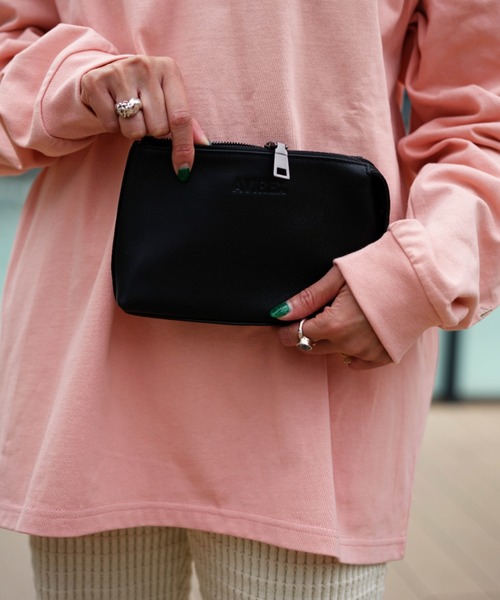 AVIREX(アヴィレックス)の「【直営店限定】COW LEATHER POUCH/ カウレザーポーチ(ポーチ・レディース・ブラック・FREE)」の7枚目の写真