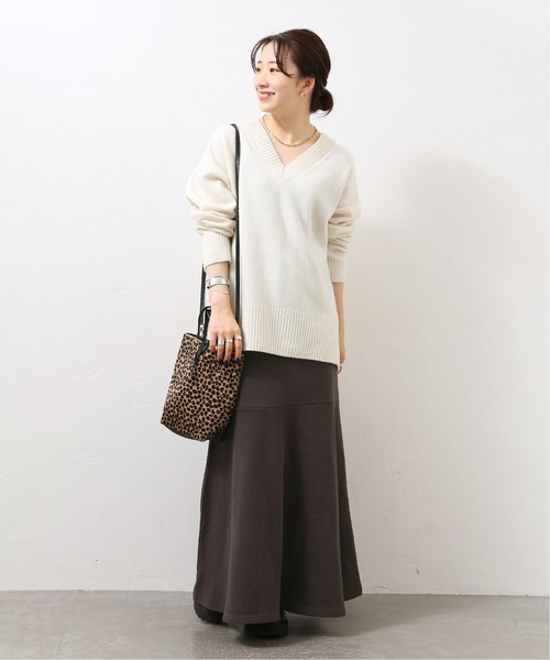 JOURNAL STANDARD（ジャーナルスタンダード）の「■■■スウェットフレアスカート（スカート・レディース・ネイビー/ホワイト×ホワイト/ブラック系その他・FREE）」の6枚目の写真