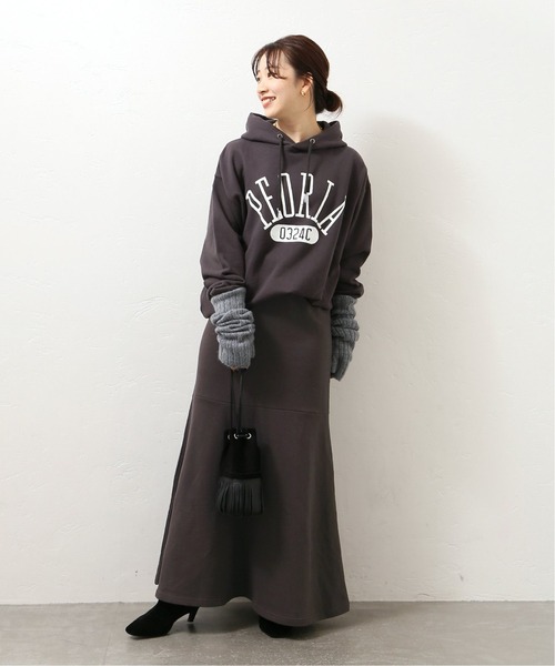 JOURNAL STANDARD（ジャーナルスタンダード）の「■■■スウェットフレアスカート（スカート・レディース・ネイビー/ホワイト×ホワイト/ブラック系その他・FREE）」の4枚目の写真