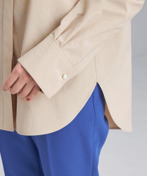green label relaxing（グリーンレーベルリラクシング）の「［ XS /H148-155㎝］＜ VERYコラボ ＞タイプライター スタンドカラー シャツ（シャツ/ブラウス・レディース・ホワイト/ライトブルー/ベージュ・XS）」の21枚目の写真