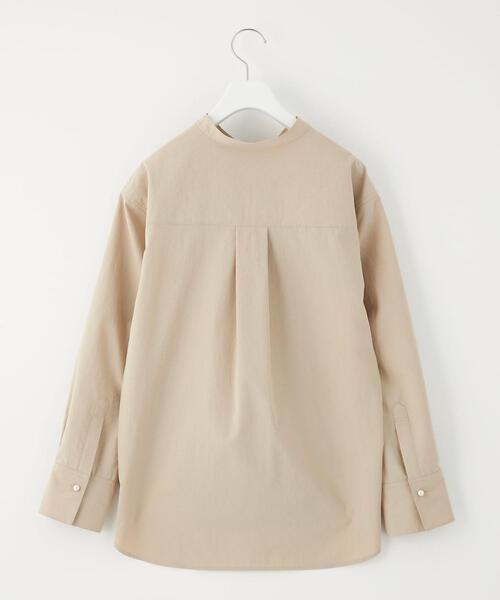 green label relaxing（グリーンレーベルリラクシング）の「［ XS /H148-155㎝］＜ VERYコラボ ＞タイプライター スタンドカラー シャツ（シャツ/ブラウス・レディース・ホワイト/ライトブルー/ベージュ・XS）」の13枚目の写真