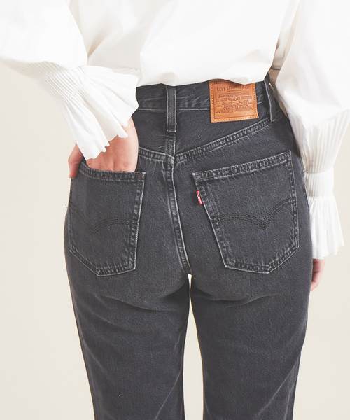 Levi's（リーバイス）の「【LEVI'S】70S HIGH FLARE（デニムパンツ・レディース・ブラック・25/26/27）」の4枚目の写真