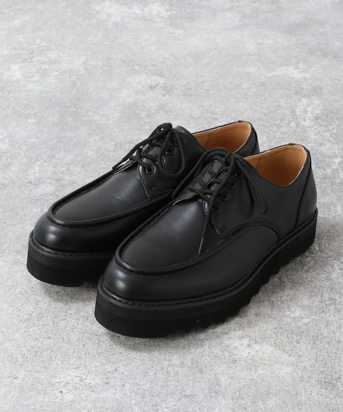 RAGEBLUE（レイジブルー）の「シャークソール/ボリュームモカシンシューズ/257877（モカシン/デッキシューズ・メンズ・ブラック・SMALL/MEDIUM/LARGE）」の4枚目の写真