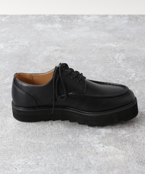 RAGEBLUE（レイジブルー）の「シャークソール/ボリュームモカシンシューズ/257877（モカシン/デッキシューズ・メンズ・ブラック・SMALL/MEDIUM/LARGE）」の6枚目の写真