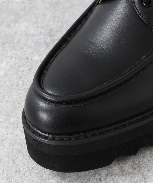 RAGEBLUE（レイジブルー）の「シャークソール/ボリュームモカシンシューズ/257877（モカシン/デッキシューズ・メンズ・ブラック・SMALL/MEDIUM/LARGE）」の8枚目の写真