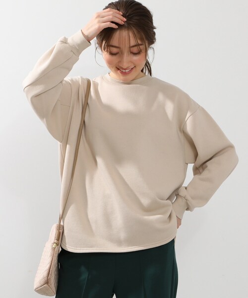 DRESKIP(ドレスキップ)の「◆お袖ぽわんと裏起毛大人スウェット(Tシャツ/カットソー・レディース・ブラック/パープル/モスグリーン/ナチュラル・02/03/04)」の2枚目の写真